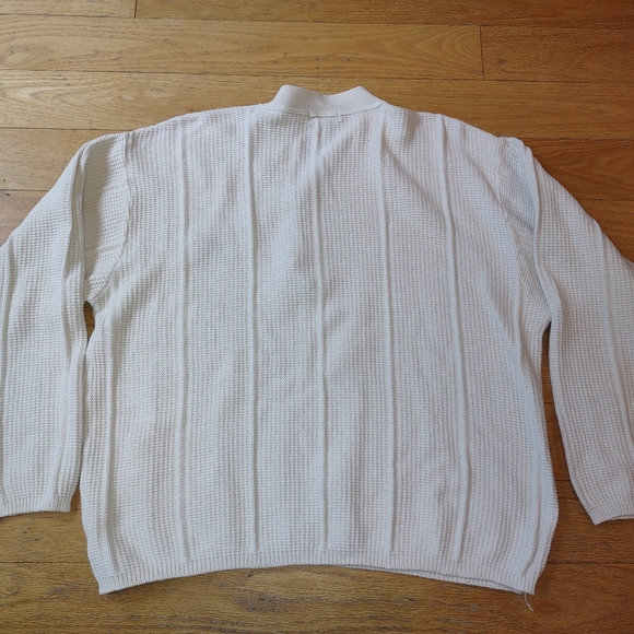 Multi Max by Cinemax Vintage Knit Cotton Henley Sweater - VCC Vantage - Size XL. - Picture 2 of 3